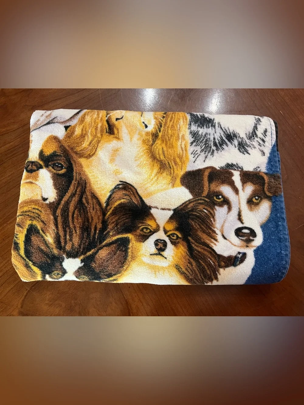 VTG Hilasal Canines Beach Towel 28x54 Dog Collage El Salvador 100% Cotton Retro